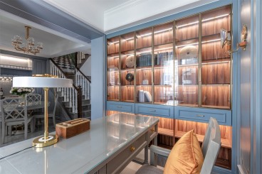 联投金色港湾简美书房效果图