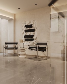 北辰旭辉壹号院现代简约书房效果图