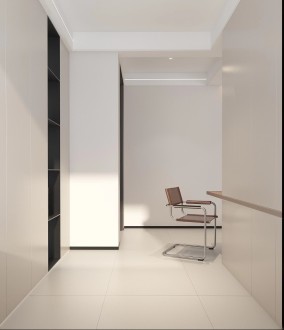 坡博二路现代简约书房效果图