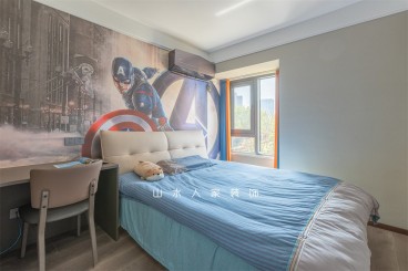 中建铂公馆现代简约儿童房效果图