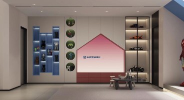 双大海棠香居现代轻奢功能区效果图